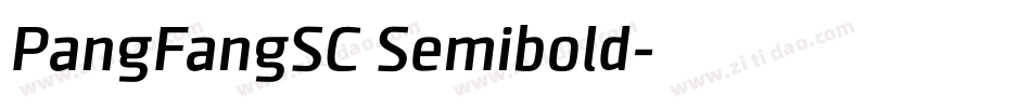 PangFangSC Semibold字体转换
